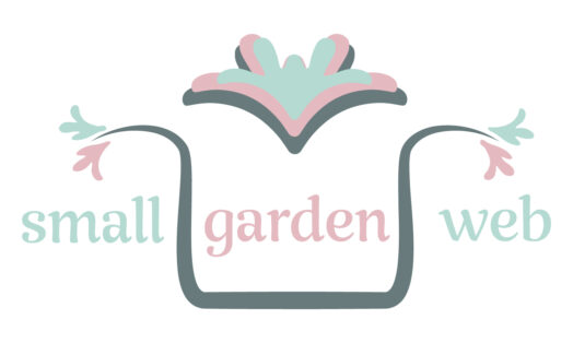 Small Garden Web logo with planter and foliage color variation